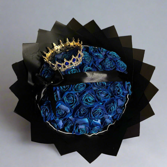 Blue Glitter Forever Roses