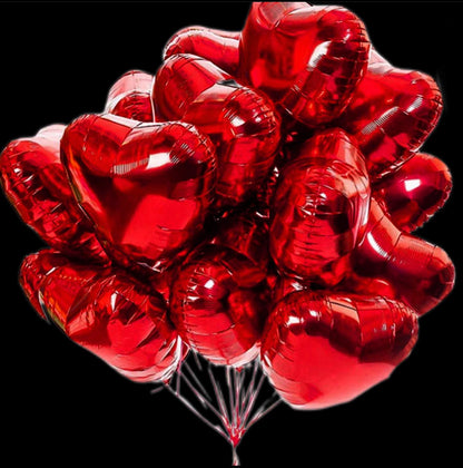 1 Red Heart Balloon