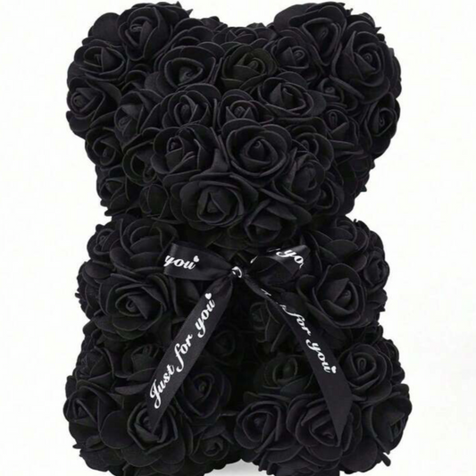 Black Rose Teddy Bear